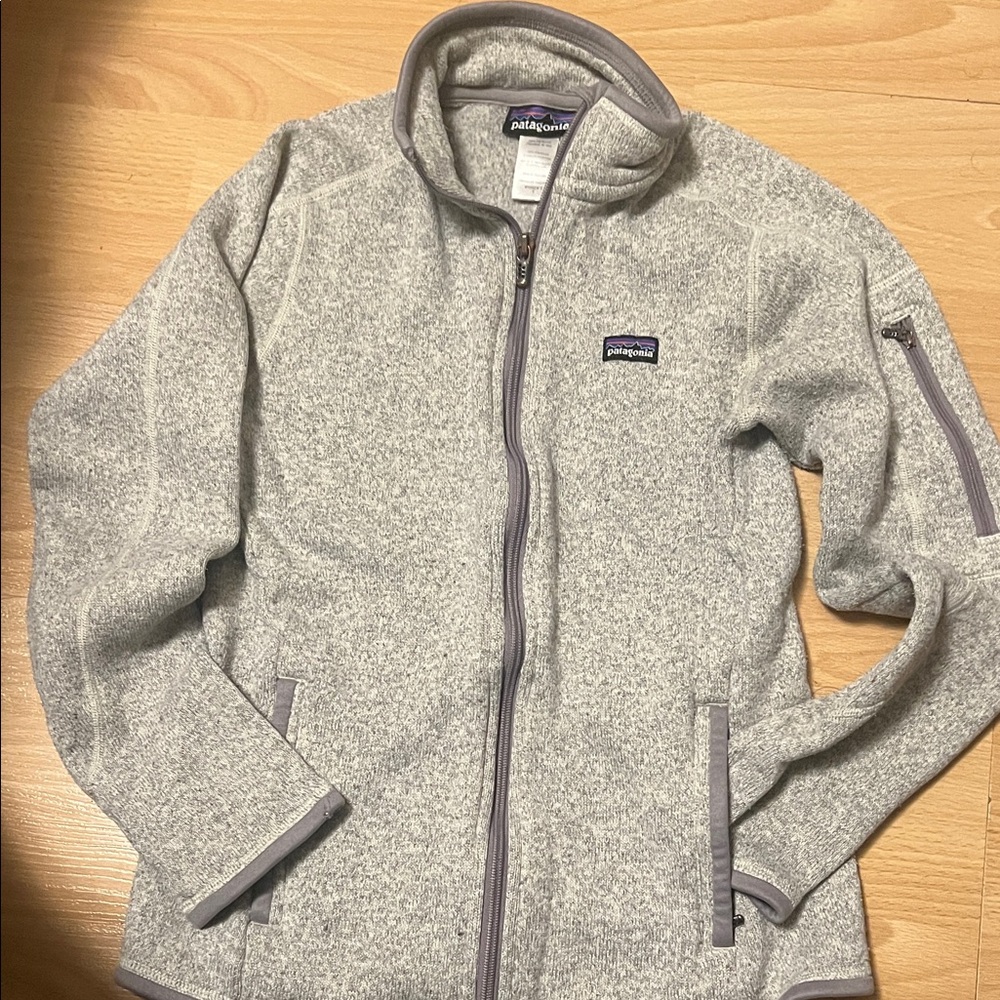 Patagonia Light Gray Fleece Jacket